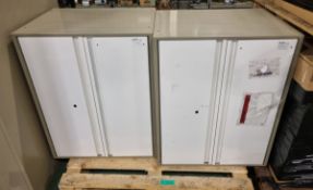 2x Virane Ind 0422 Modular furniture Lockers - L130 x W56 x H89 cm