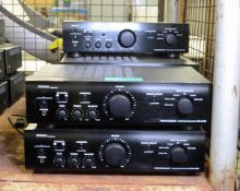 7x Denon DN-A100 Professional Integrated Amplifiers