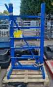 2x Heavy duty metal cantilever racking uprights