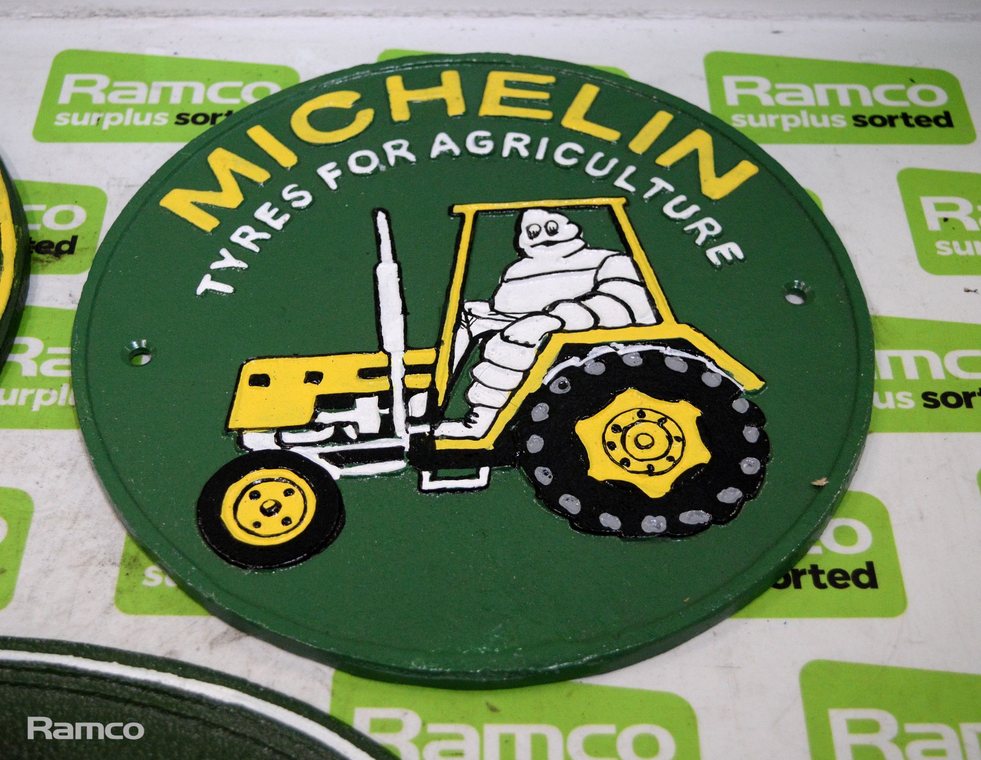 Land Rover, John Deere & Michelin Cast Signs - Image 3 of 4