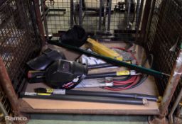 Welding equipment - screen, rods, masks, hoses