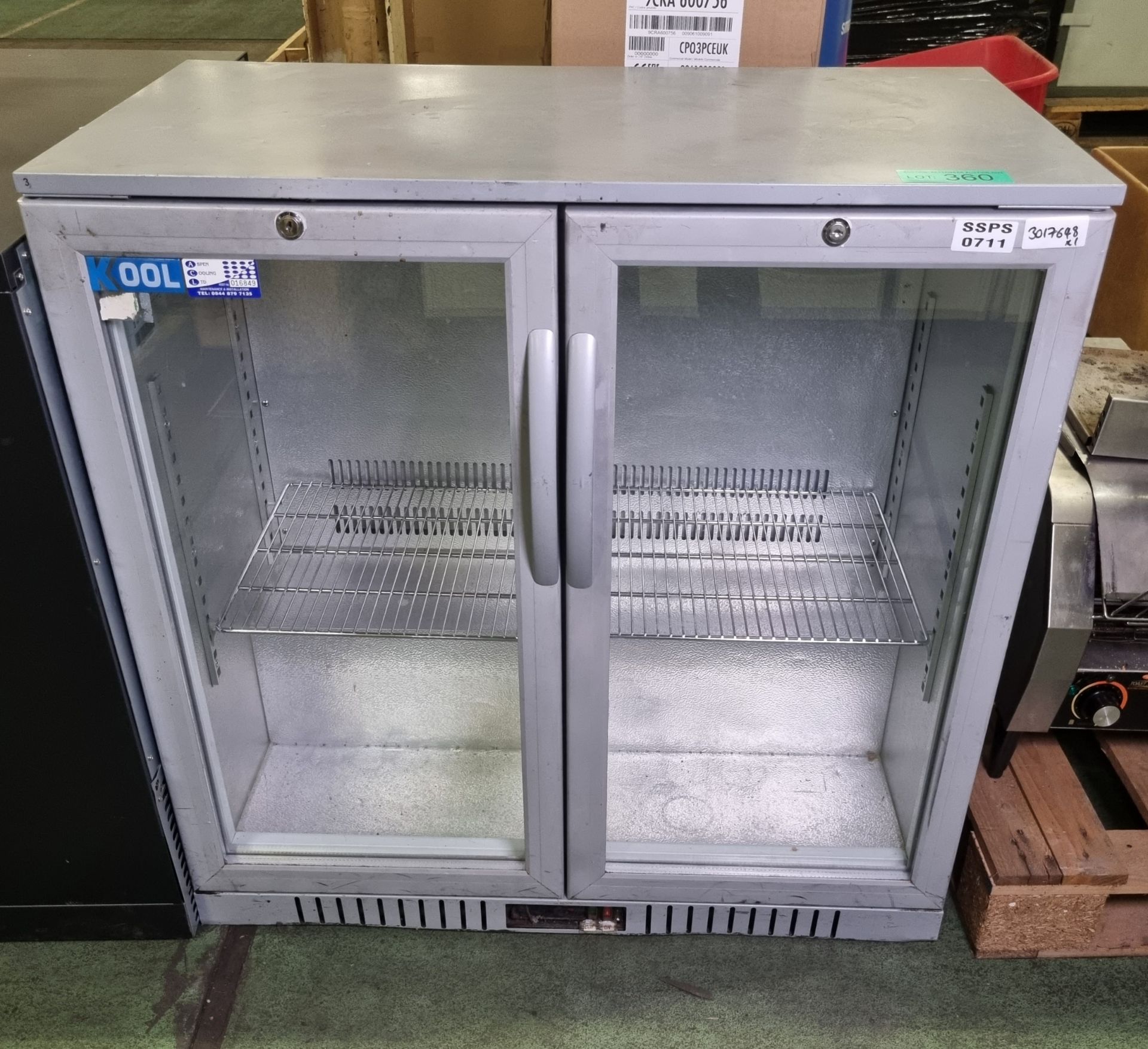 Kool NRL S2-IC210A Back Bar Cooler double glass door No Key - Image 2 of 4