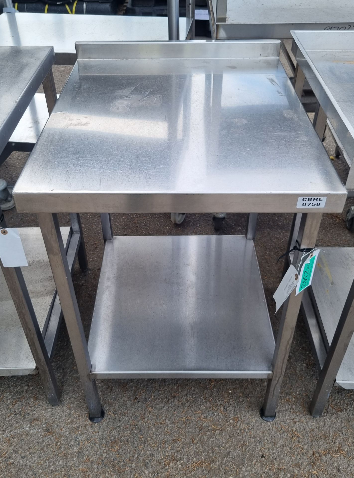 Stainless steel worktop 600 x 700 x 870