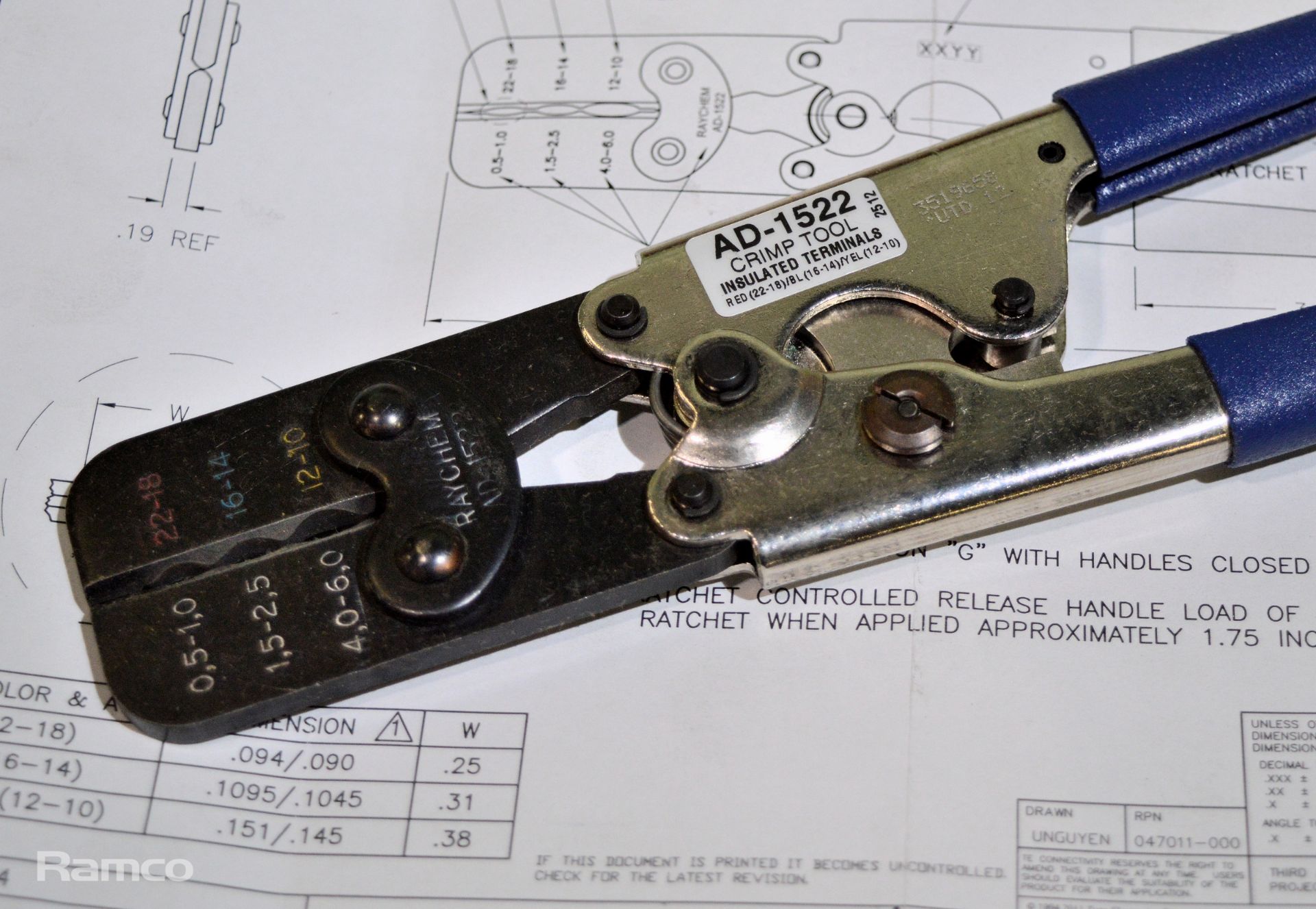 2x TE Connectivity AD-1522 Crimp tools - Image 2 of 2