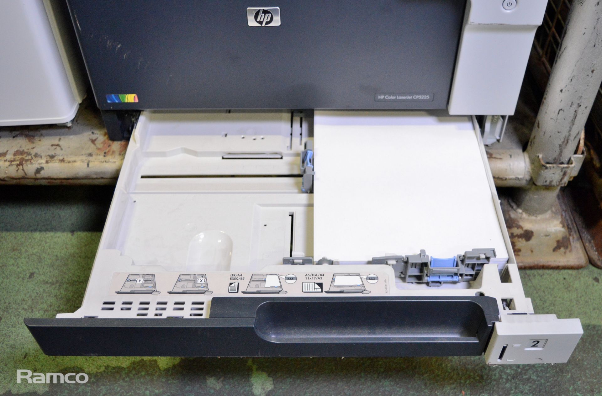 HP CP5225n A3 Colour Laser Printer - Image 2 of 8