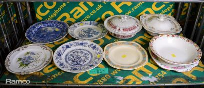 Decorative plates & dishes, 7x Decorative plates