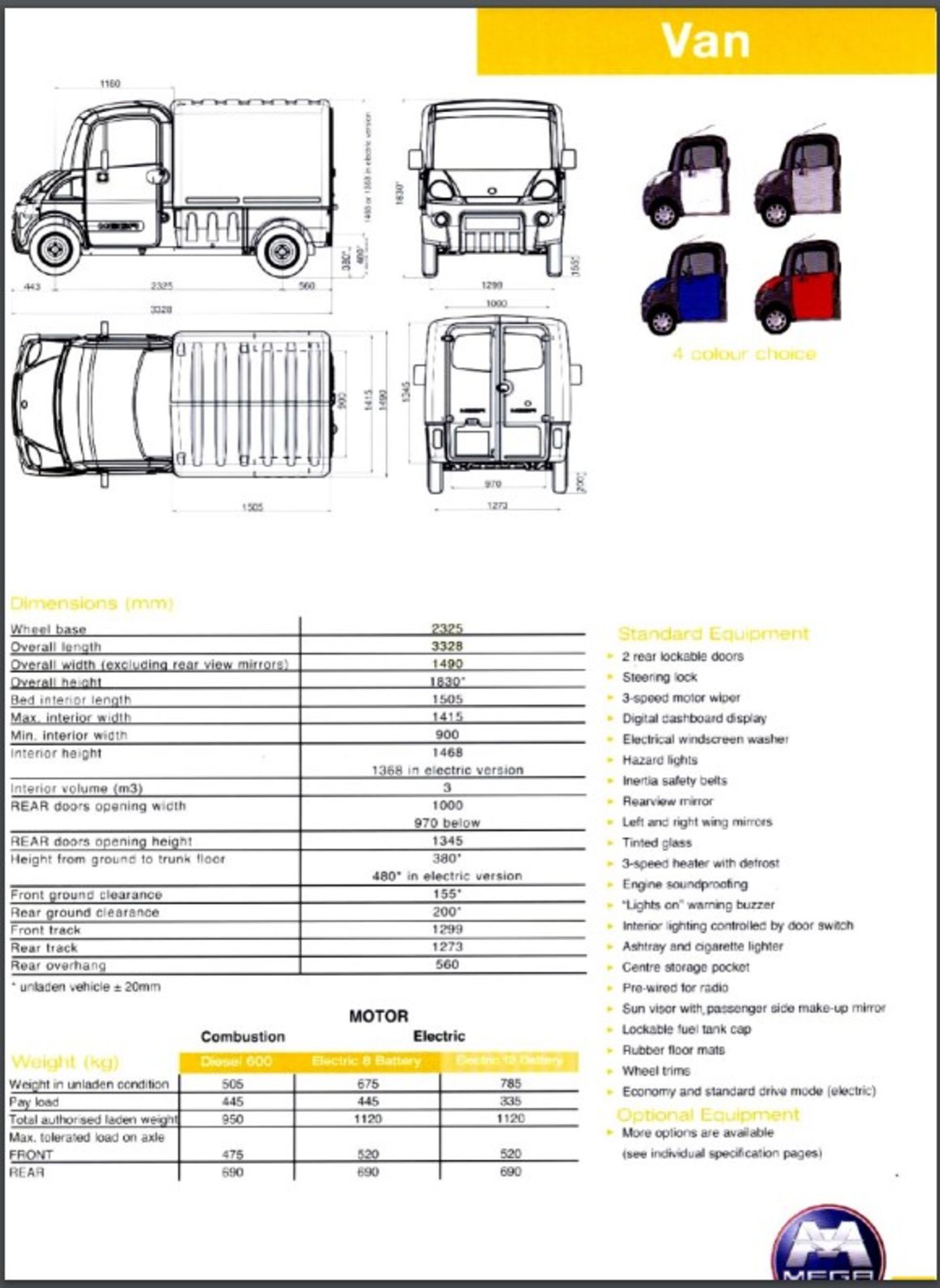 Aixam Mega 600 Electric Van - White - 2009 - 3.6 hours on brand new batteries - Image 24 of 24