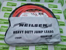 Neilsen CT0409 Heavy Duty Jump Leads - 800 amp x 6m