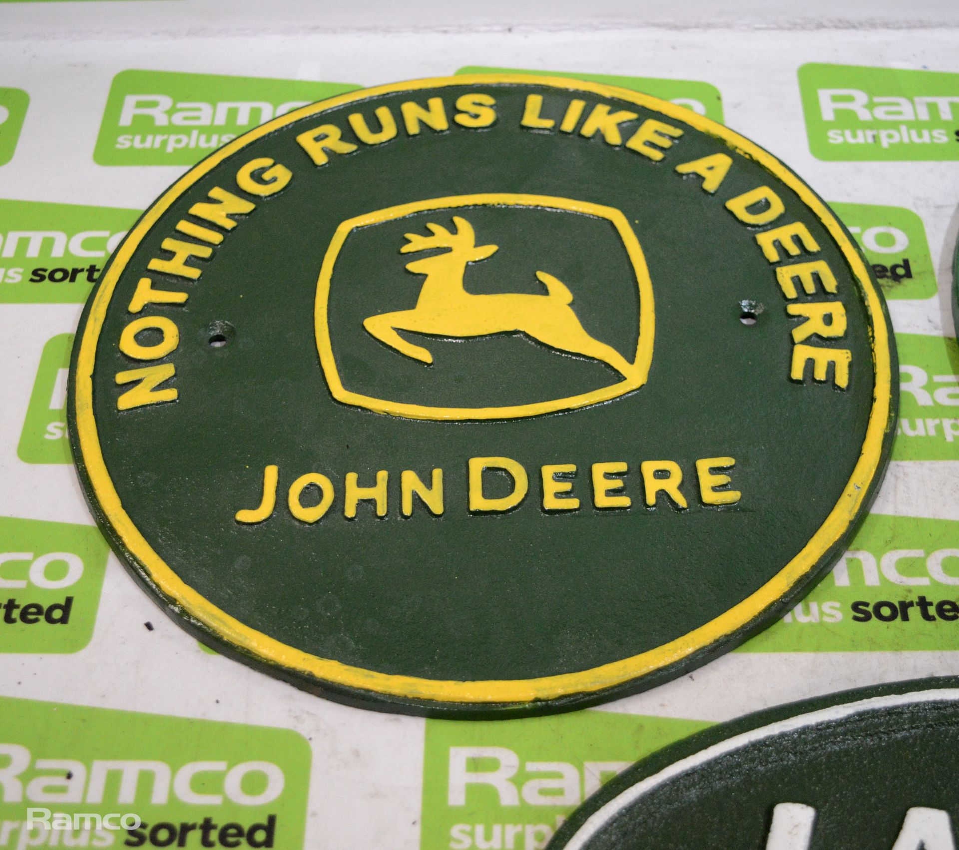 Land Rover, John Deere & Michelin Cast Signs - Image 2 of 4