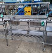 4 Tier racking 1500 x 490 x 1700