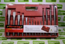 Neilsen 14 piece punch & chisel set