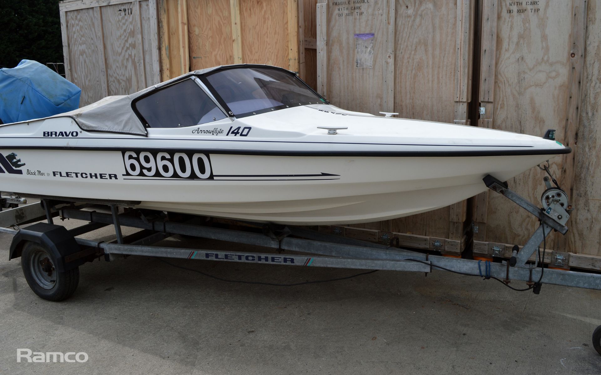 Fletcher 140 Speed Boat with Mercury 60 outboard engine with Trailer - Image 2 of 24