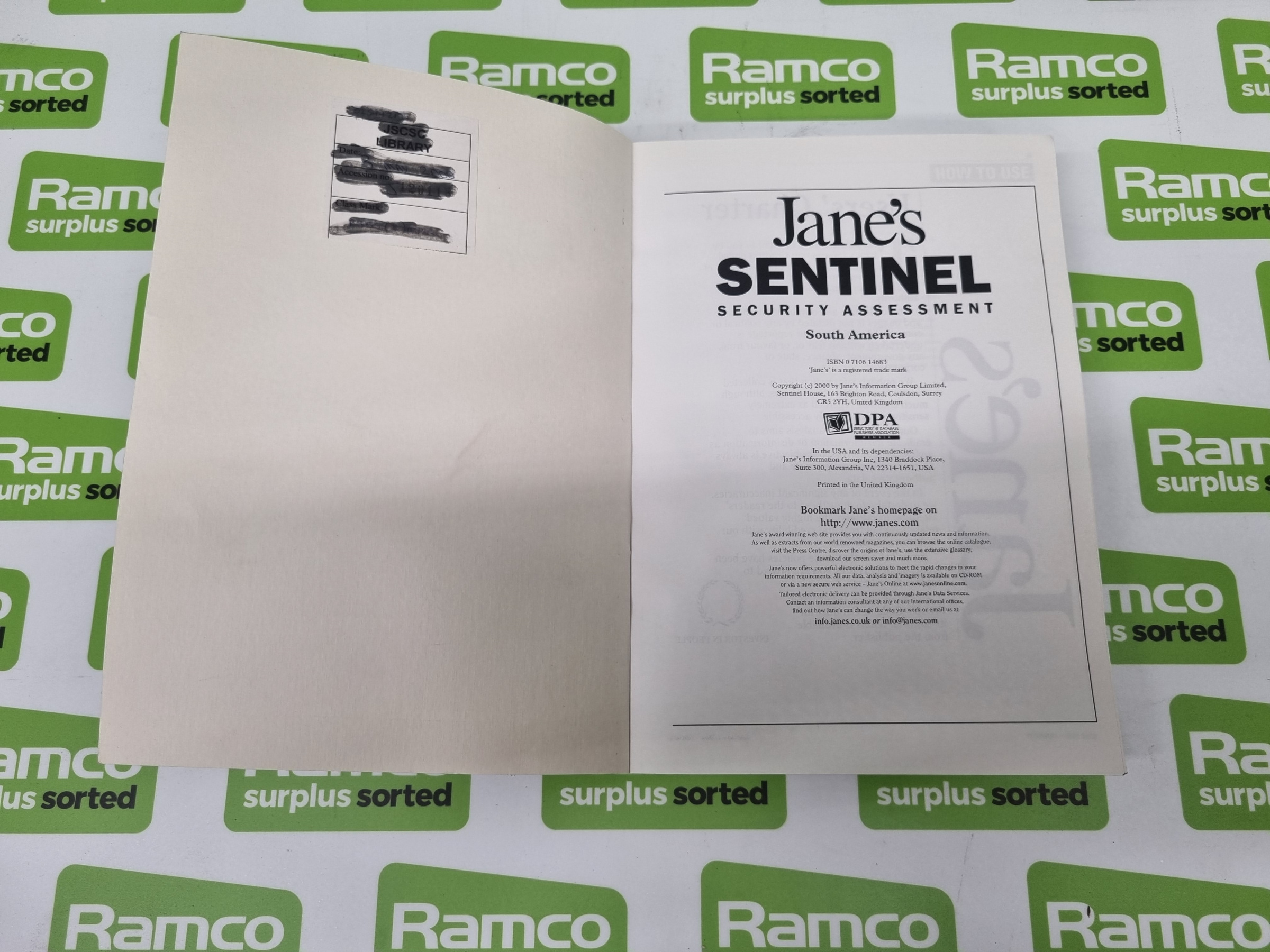 Jane's Sentinel Security Assessment South America February - July 2000, August 2000 - January 2001, - Image 3 of 14
