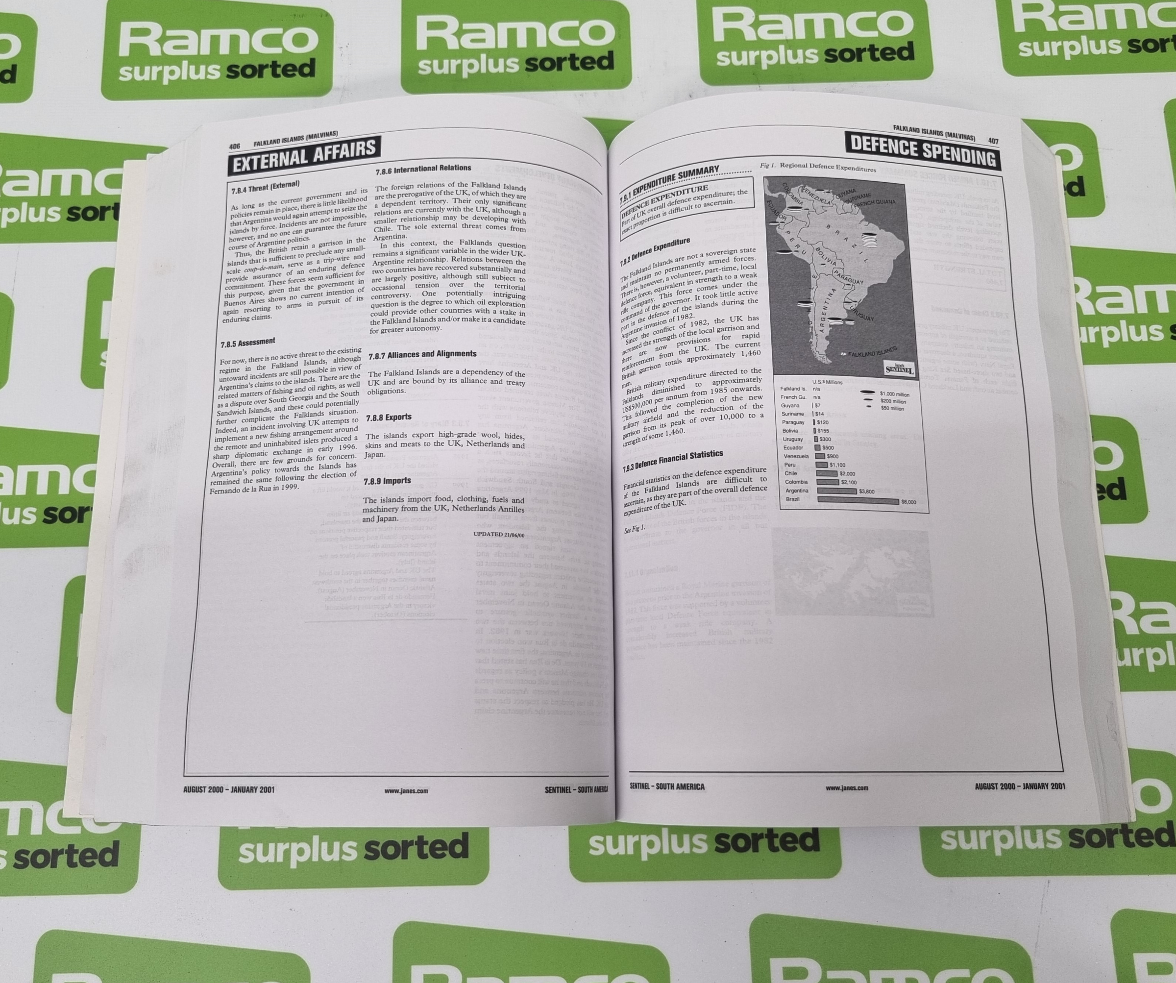 Jane's Sentinel Security Assessment South America February - July 2000, August 2000 - January 2001, - Image 8 of 14
