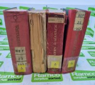 Whitakers Almanack's 1914, 1918, 1957 & 1962 - Ex-Library Books