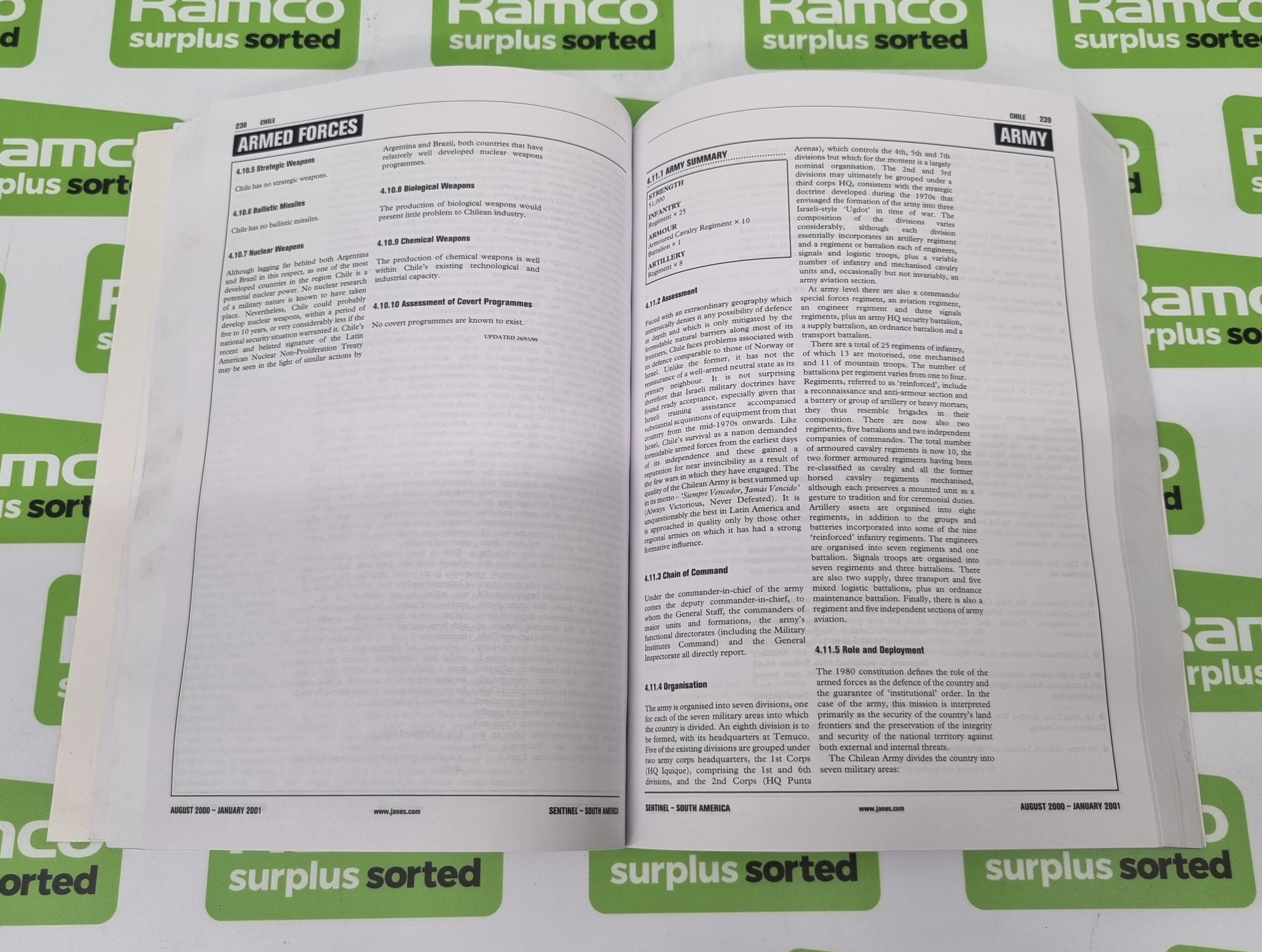 Jane's Sentinel Security Assessment South America February - July 2000, August 2000 - January 2001, - Image 7 of 14