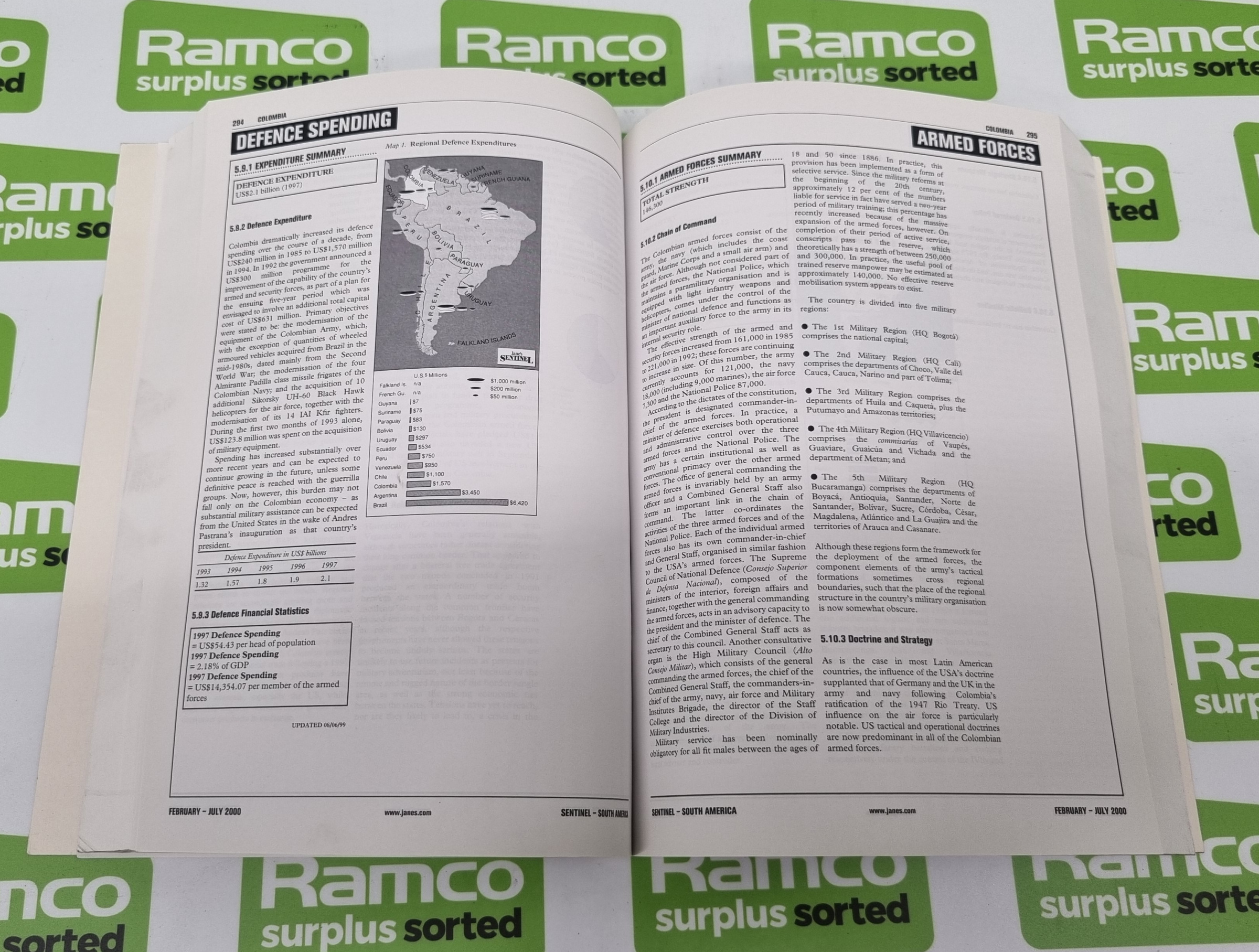 Jane's Sentinel Security Assessment South America February - July 2000, August 2000 - January 2001, - Image 4 of 14