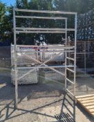 Scaffolding Tower Consisting of - Instant zip-up Scaffold tower platform L200 x W61 x H8.5cm, Instan