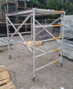Scaffolding Tower Consisting of - Instant zip-up Double width tower frame L245 x W146 x H202cm, 2x I