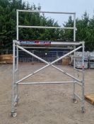 Scaffolding Tower Consisting of - Instant zip-up Scaffold tower platform L200 x W61 x H8.5cm, Instan