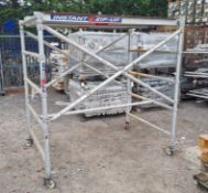 Scaffolding Tower Consisting of - Instant zip-up Double width tower frame L245 x W146 x H202cm, 2x I