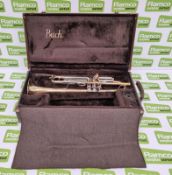 Bach Stradivarius Model 37 trumpet in Bach case (missing finger button) - serial number: 431742