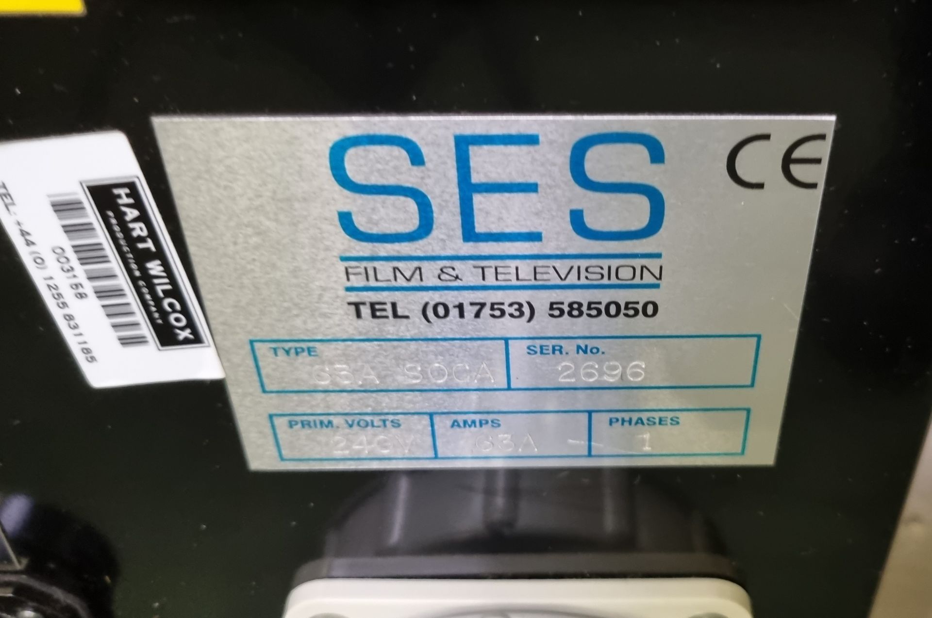 SES Type 63A Soca distribution box, 415V L48 x W54 x H40cm - Image 3 of 4