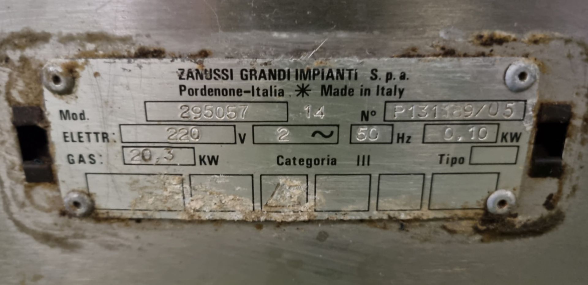 Zanussi Grandi Impianti tilting Bratt pan - 102x98x99cm - Image 5 of 5