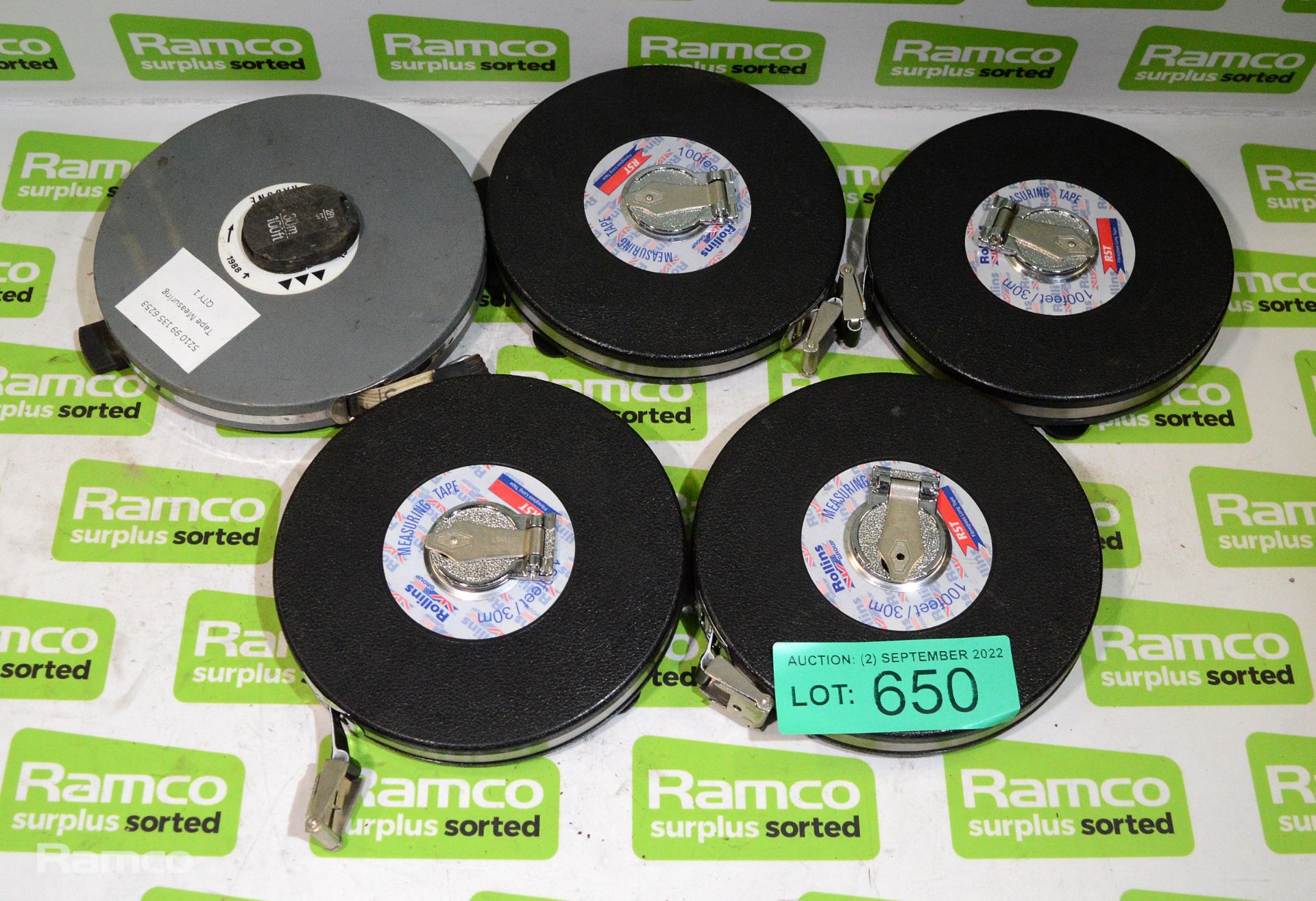 5x 30m tape measure - various inc Rabone