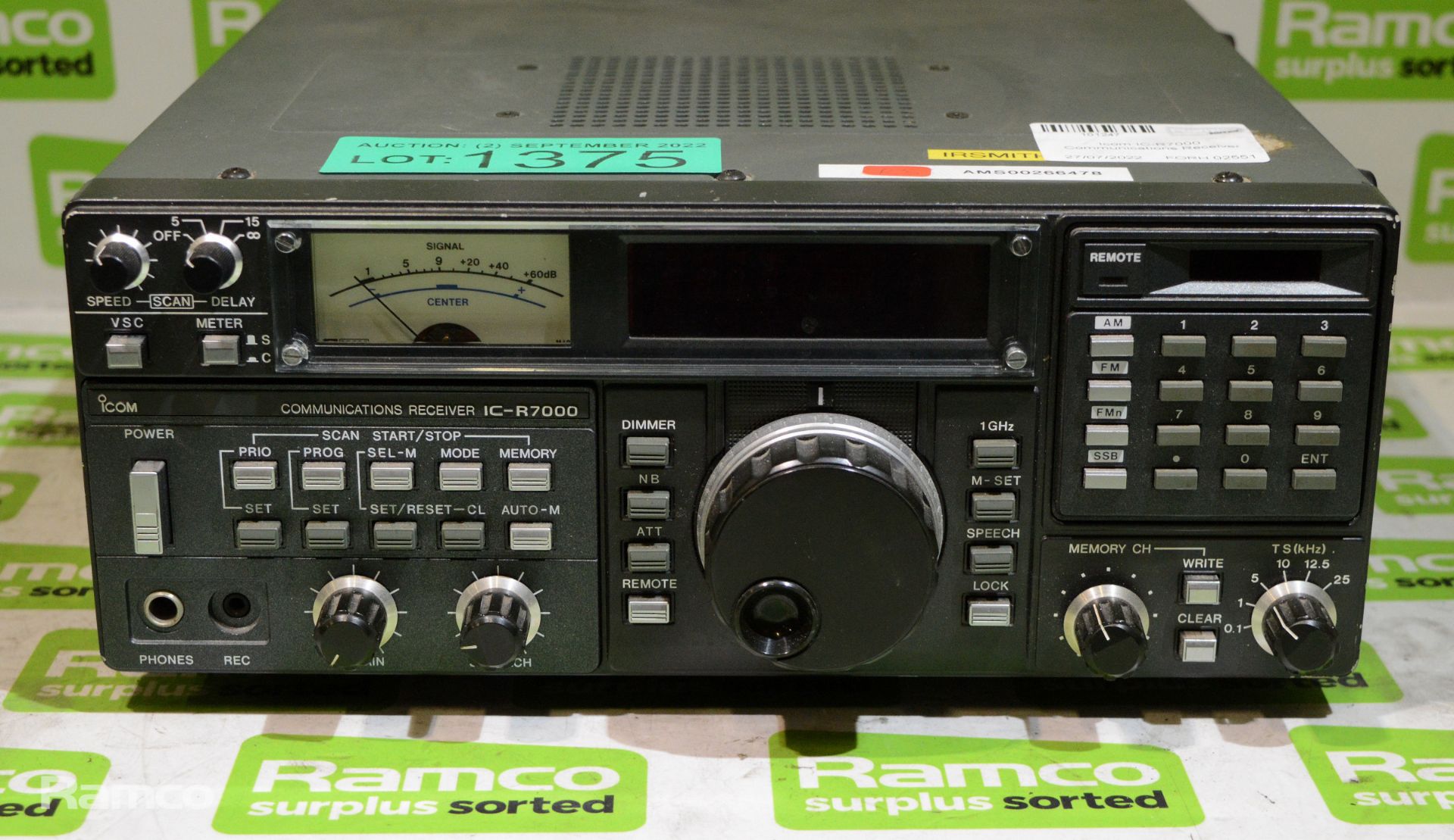 Icom IC-R7000 Communications Receiver - Image 2 of 4