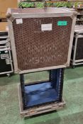 Flight case with internal racking L63 x W61 x H83cm