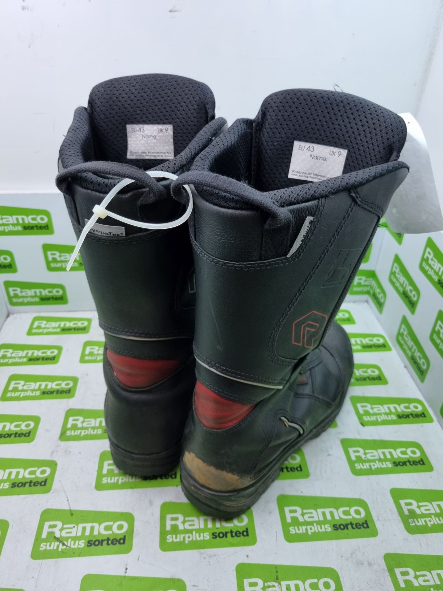 Rosenbauer Sympatex Fire & Heat Resistant Boots Pair - Size: EU 43, UK 9 - 30x30x40cm - Image 2 of 3