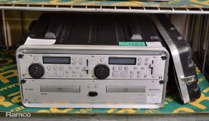 Omnitronic CDP-360 double CD player & Leem case 220/250V 50Hz L54 x W57 x H24cm