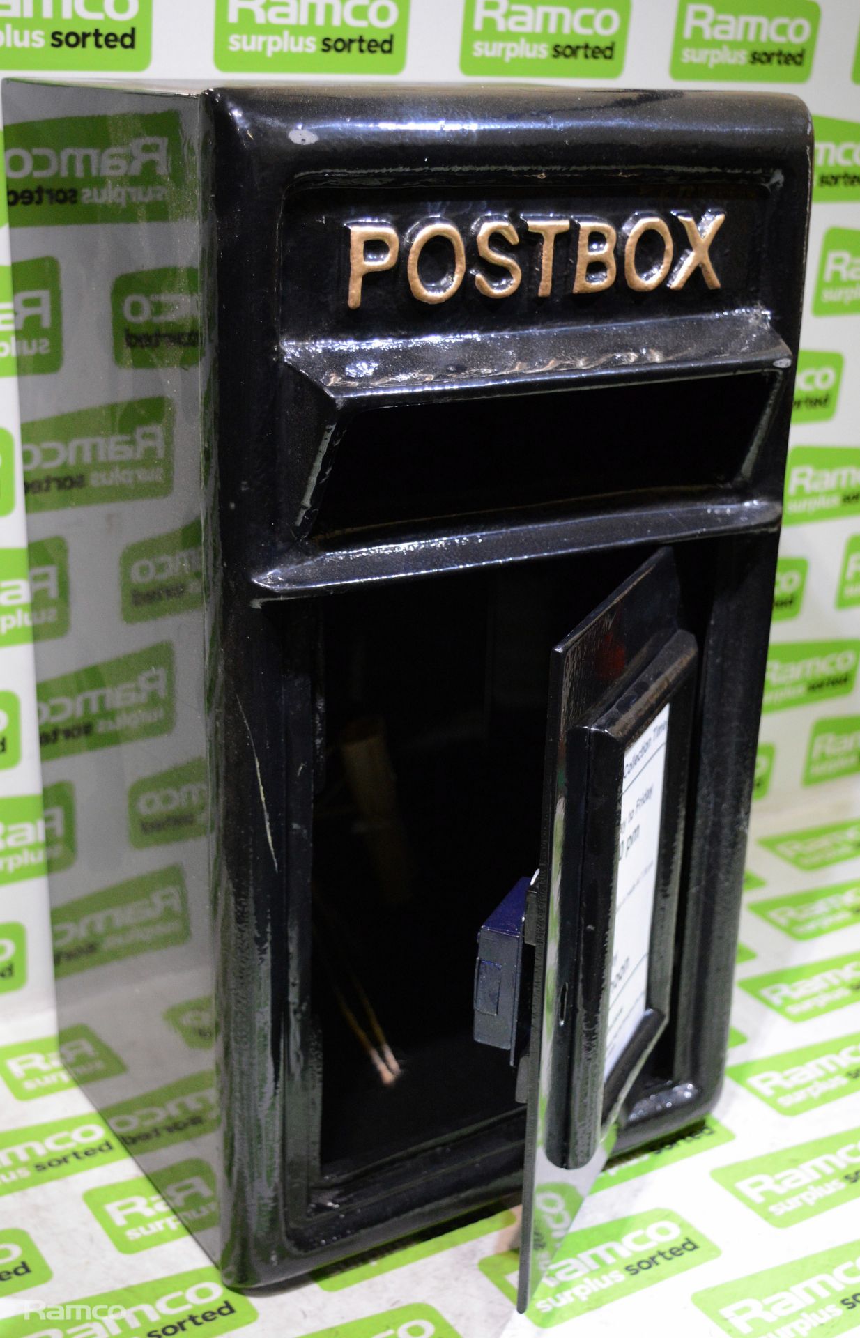 Replica Post Box - Black - Image 2 of 3