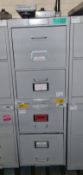 2x 2 drawer secure metal filing cabinets with mark 4 manifoil combination lock 42x62x64