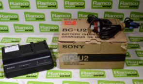 Sony BC-U2 Dual battery charger docking station 100/240V 50/60Hz