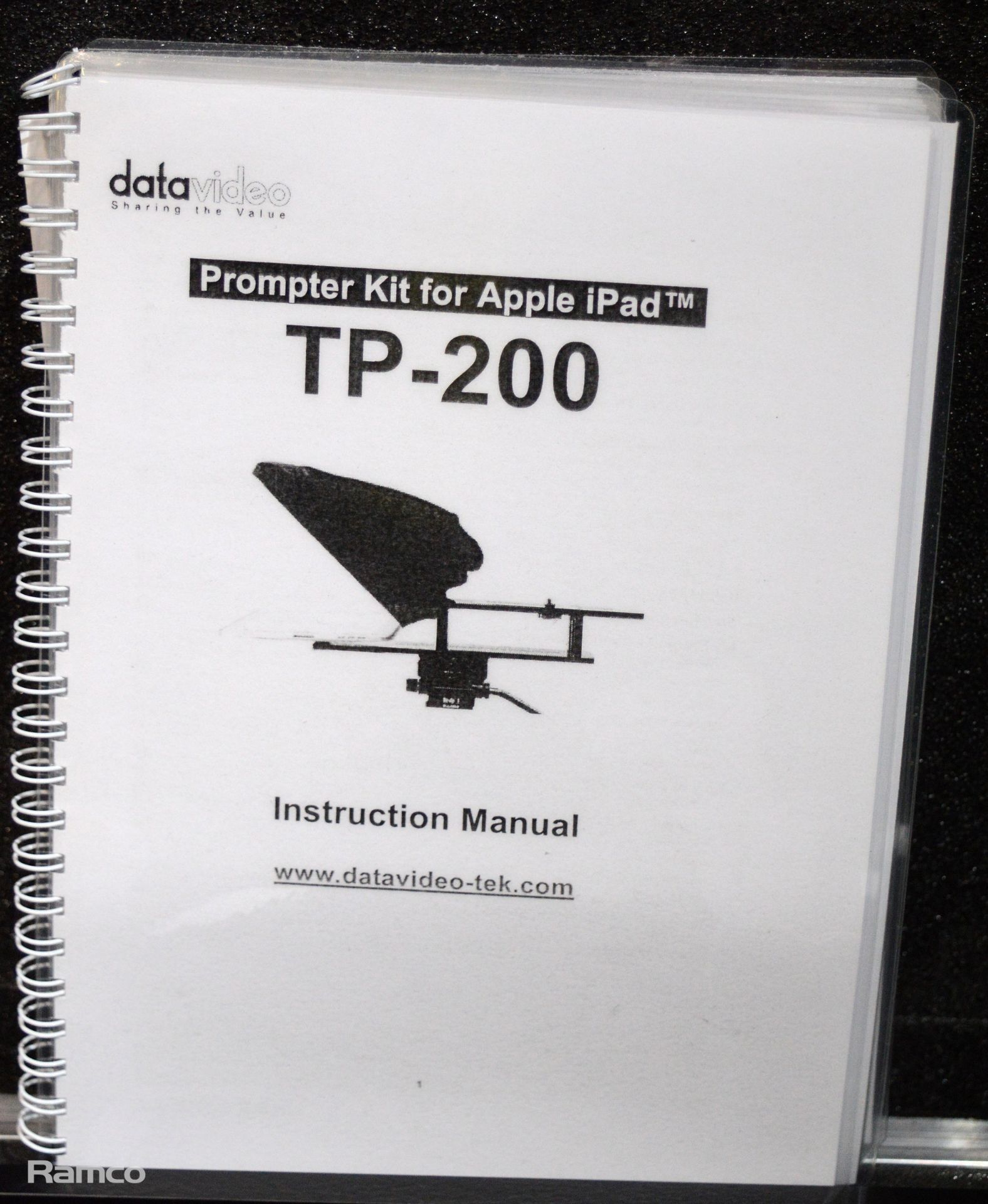 Datavideo Tp-200 Prompter kit for Apple ipad & carry case L47 x W38 x H12cm - Image 3 of 6