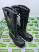 Tuffking 3002 Leather Boots Pair - Size: EU 38, UK 5 - 25x30x40cm