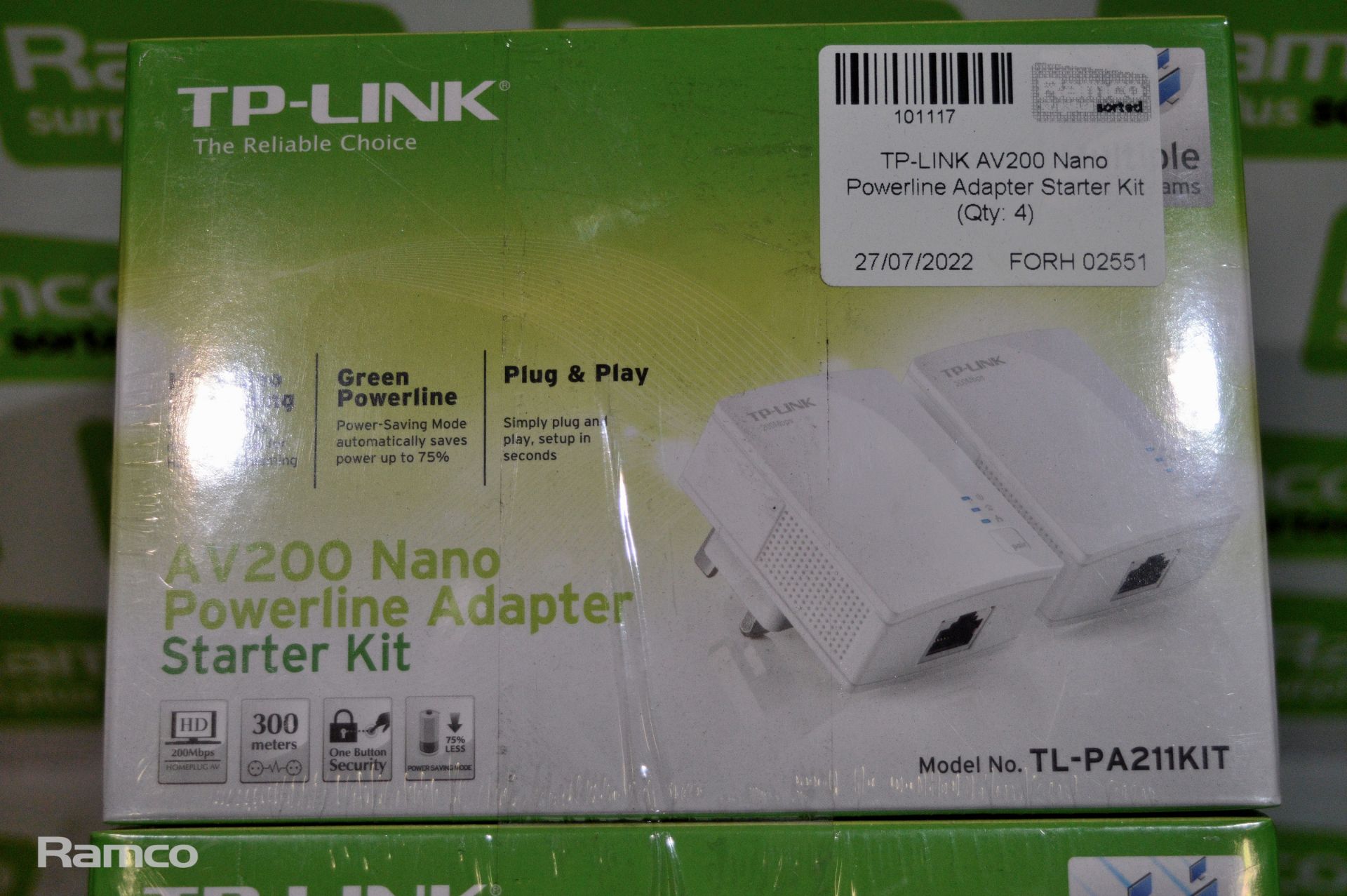 TP-LINK AV200 Nano Powerline Adapter Starter Kit (Qty: 4) - Image 2 of 2