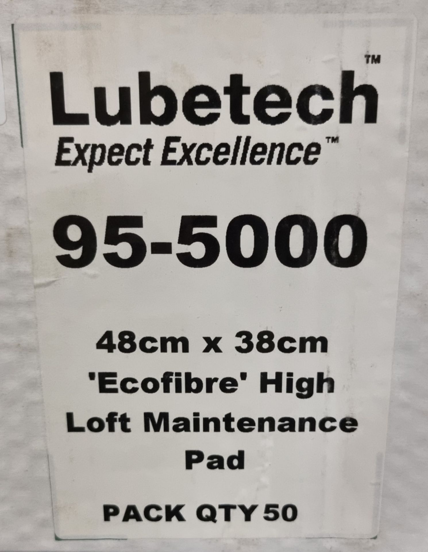 Lubetech 95-5000 48cm x 38cm Ecofibre High Loft Maintenance Pad - 50 Per Box - 12 boxes - Image 2 of 4