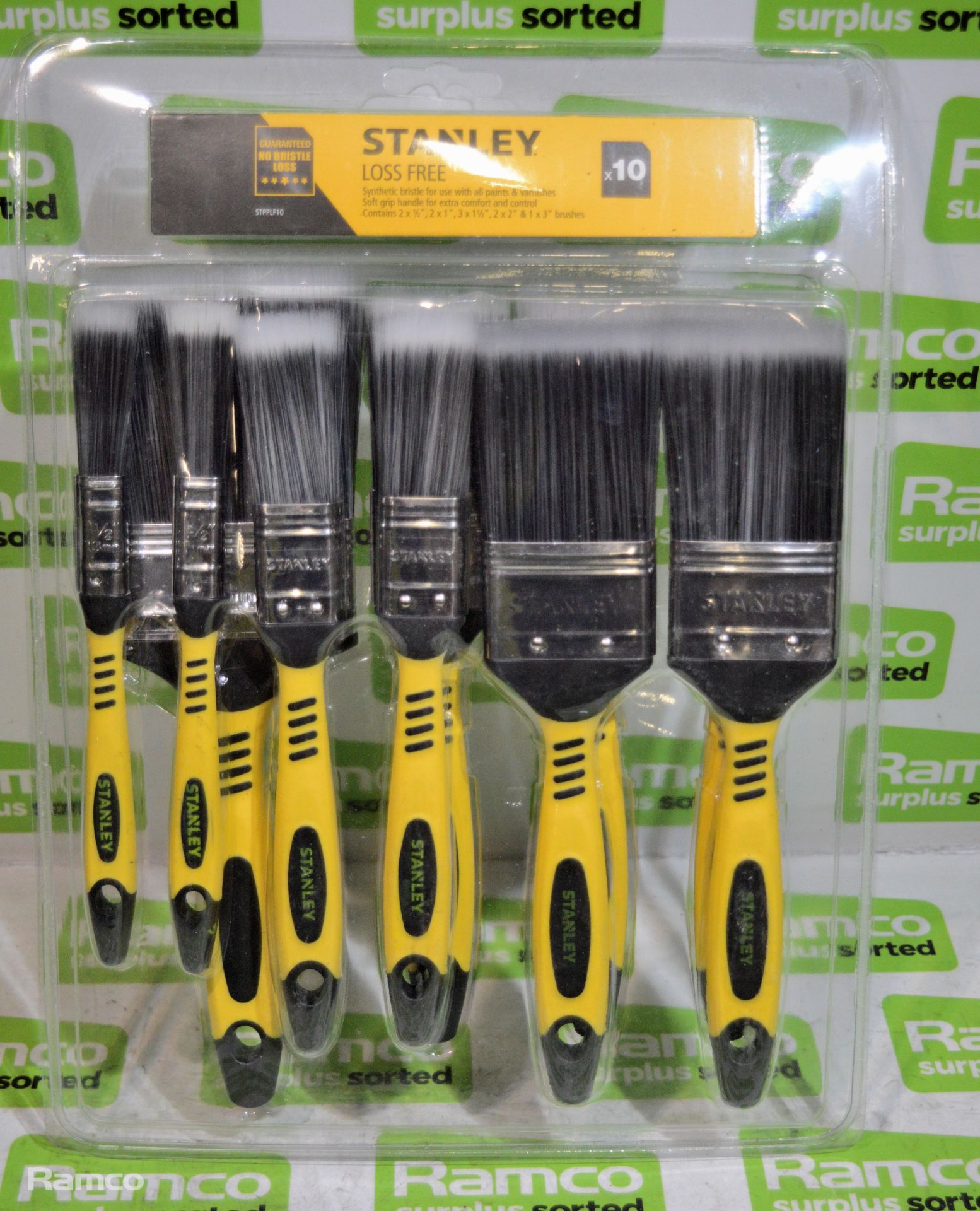 5x Stanley 10 piece paint brush sets - Image 2 of 2