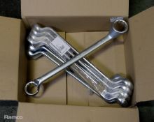 King Dick Imperial Double End Ring Spanner, Chrome Vanadium Steel 13/16In x 15/8In