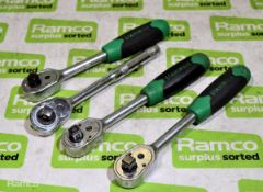 4x Stahlwille socket wrenches