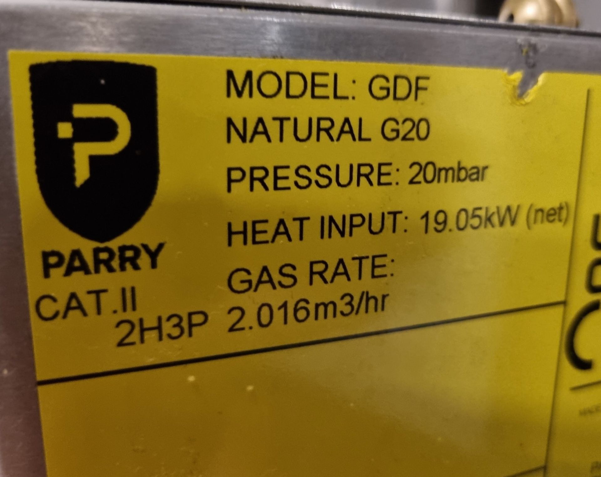 Parry GDF double pedestal gas fryer - 60x79x97 - Image 6 of 6