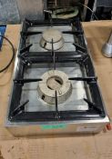 North EGAS2 twin hob gas cooker