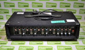 Pulse PMH200 4-Channel PA Mixer Amplifier 250V 50Hz L48 x W27 x H14cm