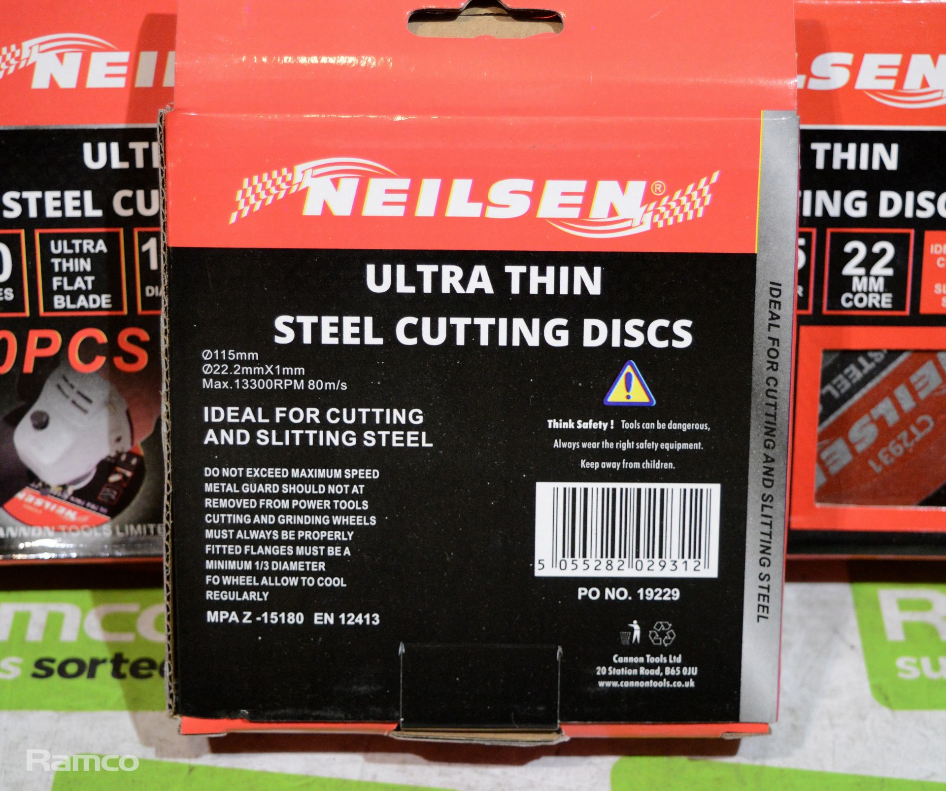 Neilsen Ultra thin steel cutting discs CT2931 - 115mm - 20mm core - 20 per box - 5 boxes - Image 2 of 2