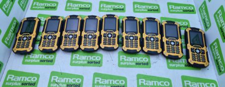 9x Fonerange Rugged 128 Tough Mobile Phones - IP67-certified water and dust resistant