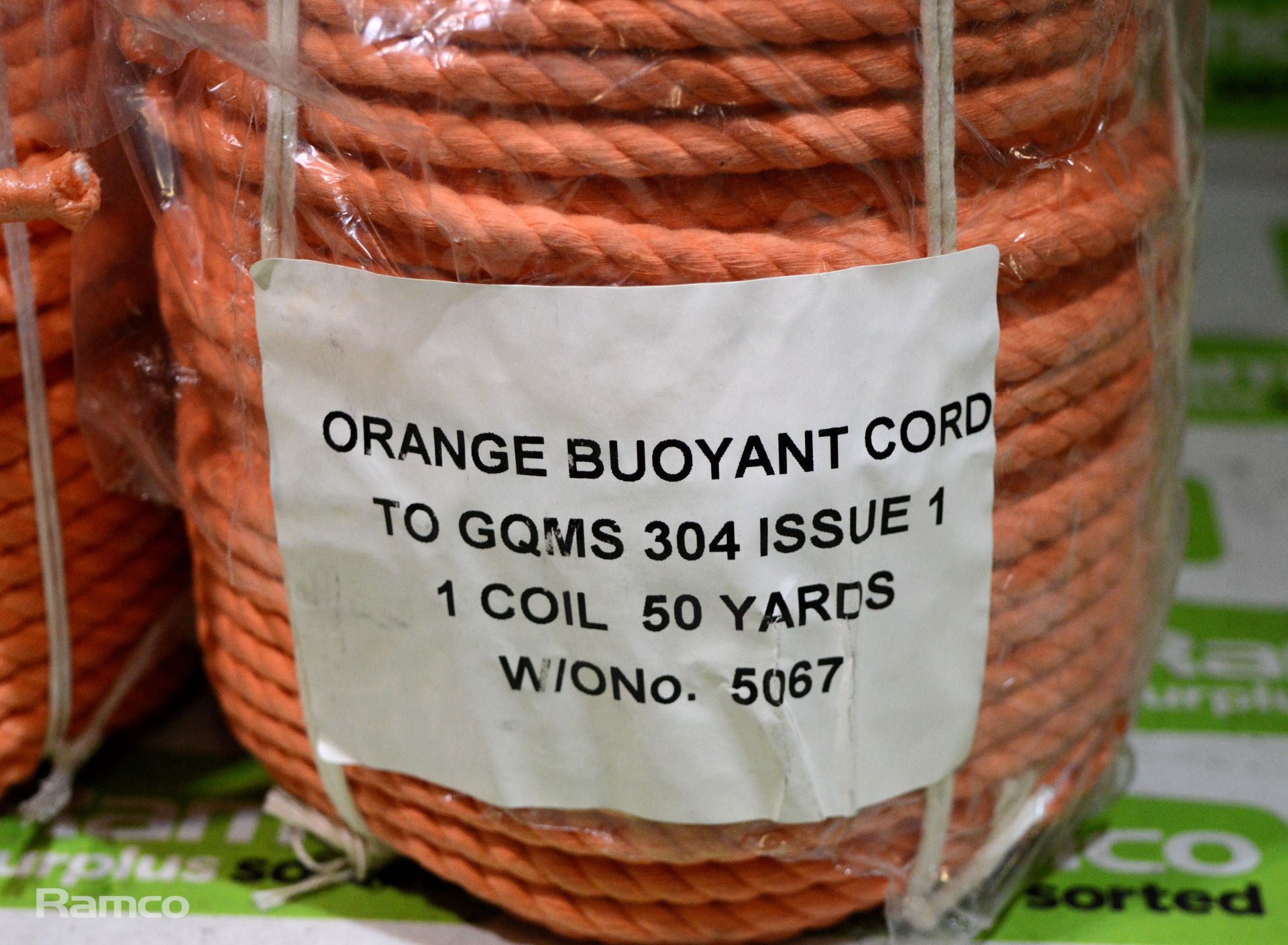 Orange buoyant cord 50 yard per coil - 4 coils - Image 2 of 3