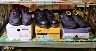 3x Workwear footwear - 1x size 10, 1x size 11, 1x size 6